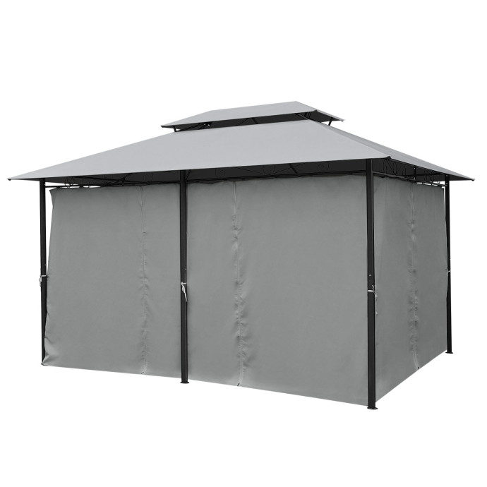 Lauko pavėsinė Zeltpro Prime 300x400 Pilka