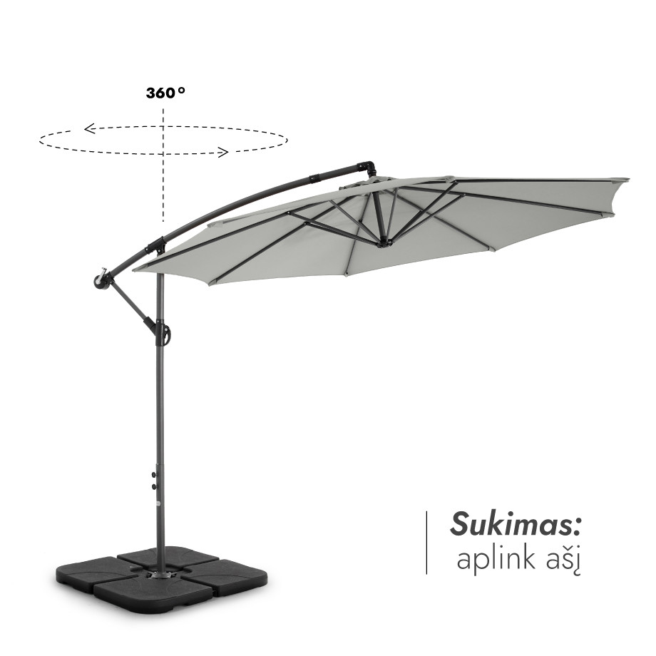 Lauko skėtis Select Light Grey