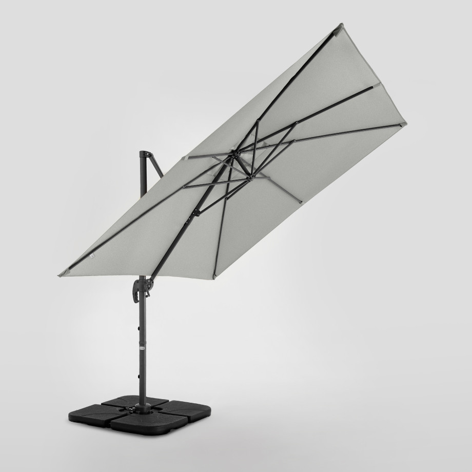 Lauko skėtis su Solid padu Comfort Light Grey 6