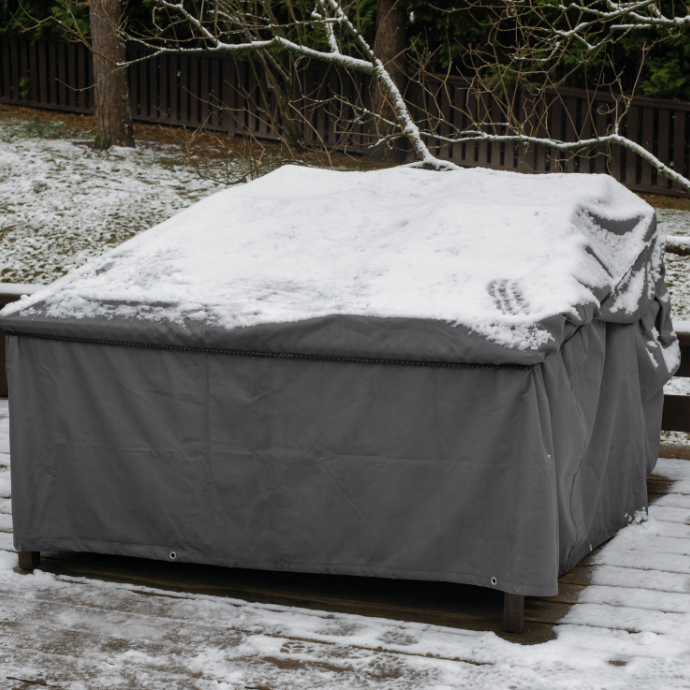 Lauko baldų uždangalas Relax pilkas 125 x 125 x 74 cm Lauko baldų uždangalas Relax pilkas 125 x 125 x 74 cm