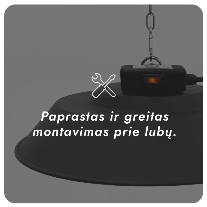 Infraraudonųjų spindulių šildytuvas Heatum H1500 AURA