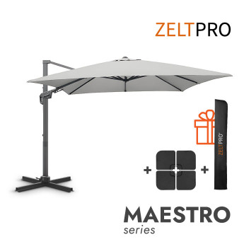 Lauko skėtis su padu (užvalkalas dovanų) Maestro Light Grey 1