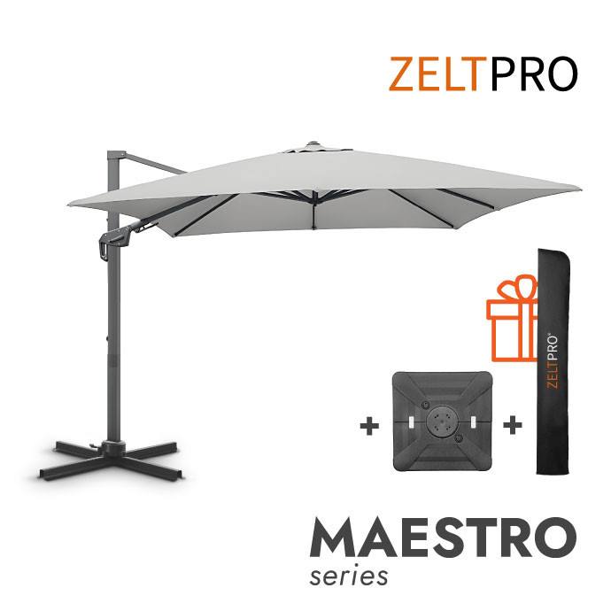 Lauko skėtis su Solid padu (užvalkalas dovanų) Maestro Light Grey 1