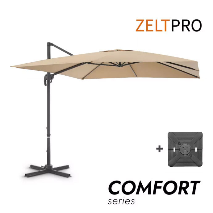 Lauko skėtis su Solid padu Comfort Taupe 1