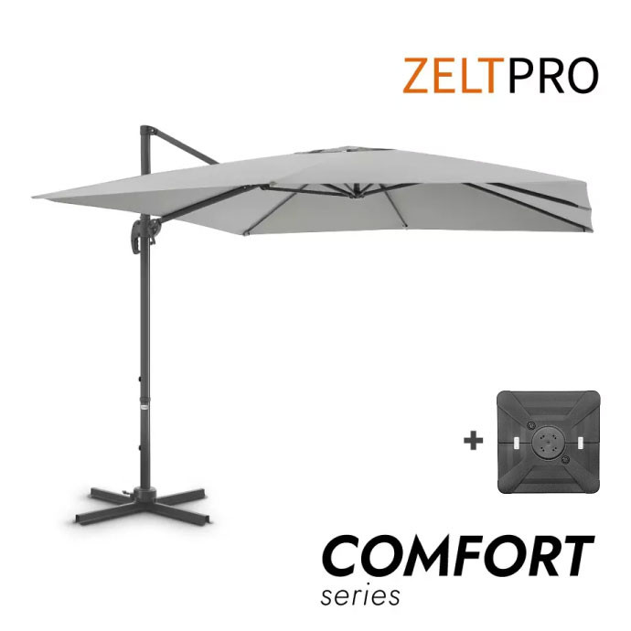 Lauko skėtis su Solid padu Comfort Light Grey 1