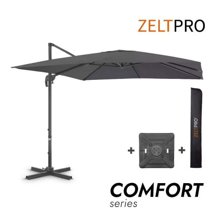 Lauko skėtis su Solid padu ir užvalkalu Comfort Antracito 1