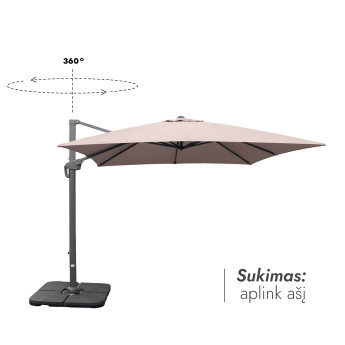 Lauko skėtis (užvalkalas dovanų) Lounge Taupe 3
