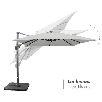 Lauko skėtis (užvalkalas dovanų) Lounge Light Grey 2 Lauko skėtis (užvalkalas dovanų) Lounge Light Grey 2