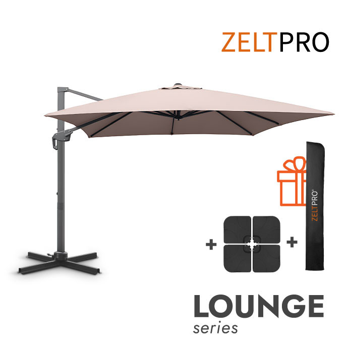 Lauko skėtis su padu (užvalkalas dovanų) Lounge Taupe 1