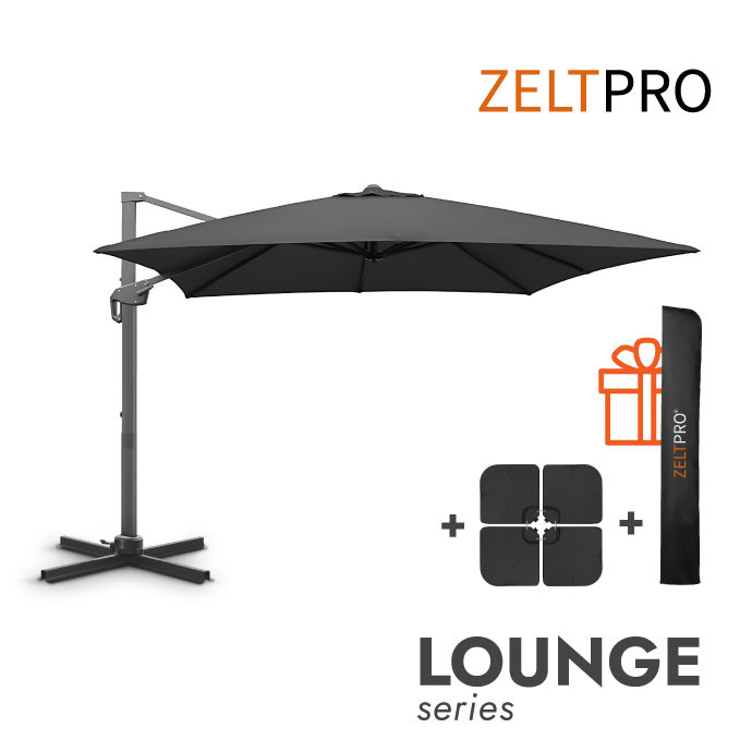 Lauko skėtis su padu (užvalkalas dovanų) Lounge Antracito 1