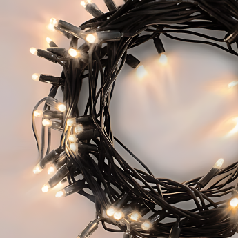 Lauko ir vidaus girlianda (LED lemputės) 10 m PROLED juoda 7