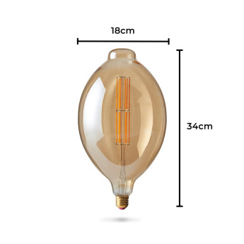 Edisono lemputė 8W E27 (LED) Ghost