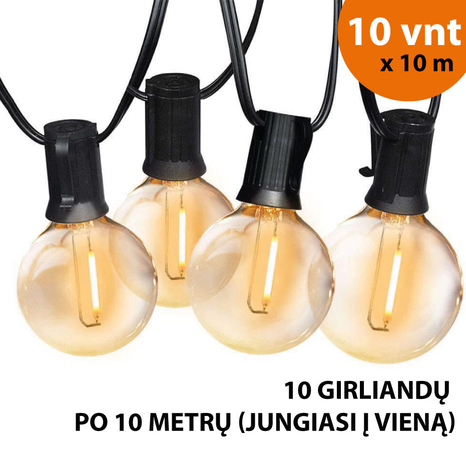 Lauko girlianda (LED lemputės) 100 m Elegance