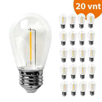 Atsarginė LED lemputė 1 W E27 (S14) DROP modeliui (20 vnt)