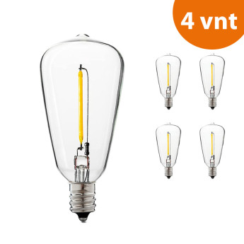 Atsarginė LED lemputė 1 W E14 (ST38) RETRO modeliui (4 vnt)